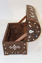 Load image into Gallery viewer, Wood carvings walnut wood mother of pearl inlay chest
