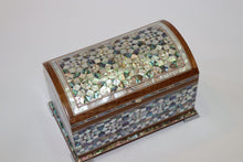 Load image into Gallery viewer, Walnut wood chest mother-of-pearl inlay
