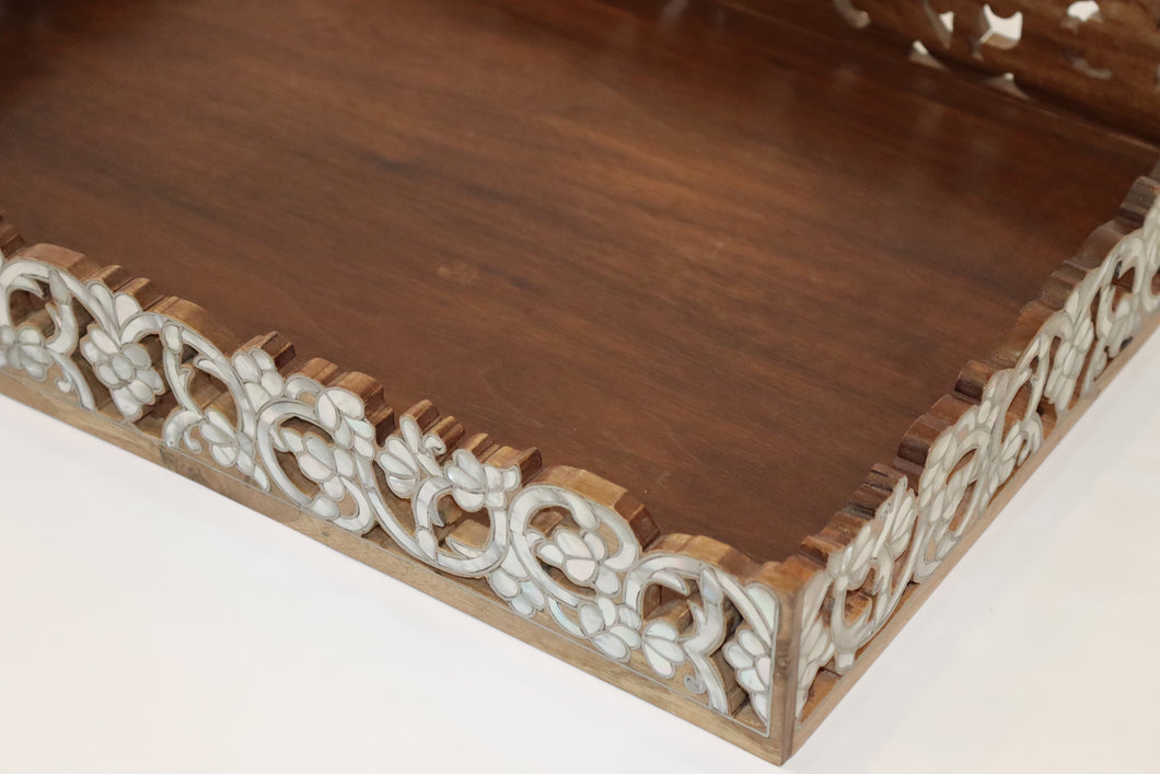 Tray mother-of-pearl inlay