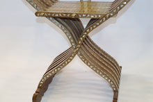 Lade das Bild in den Galerie-Viewer, Beech wood chair mother-of-pearl inlay
