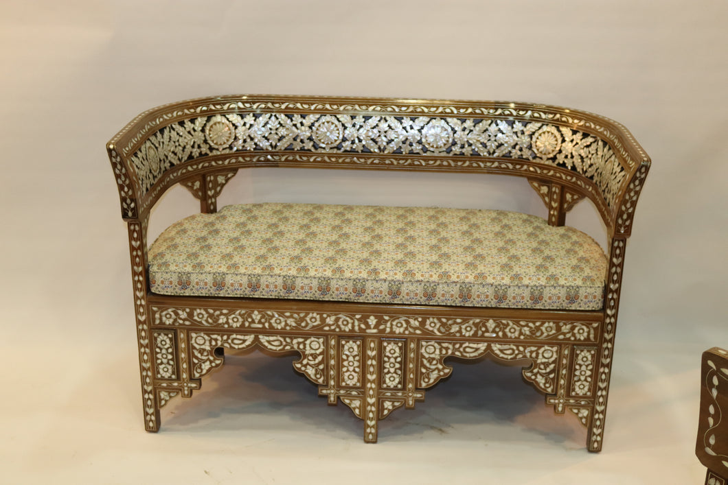 Sofa mother-of-pearl inlay