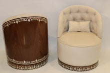 Load image into Gallery viewer, Neoclassical chairs set with accent table
