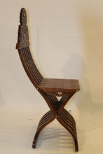 Load image into Gallery viewer, Walnut wood chairs set wood carving mother of pearl inlay
