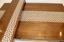 Load image into Gallery viewer, Walnut wood coffee table mother of pearl inlay
