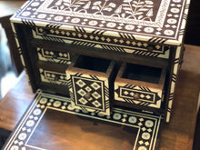 Load image into Gallery viewer, Handcrafted Royal Jewellery Box ( 4 Side Mother of Pearl Inlaid)
