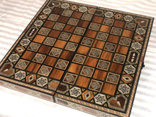 Load image into Gallery viewer, Handcrafted Chess and tawla (Board Game) Board
