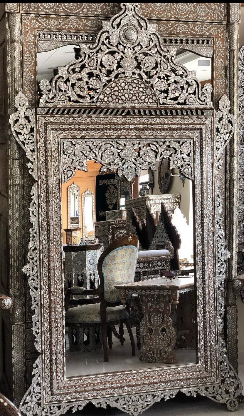 Sahara Mirror Full Mother of Pearl Inlaid