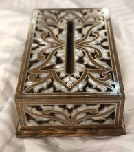 Load image into Gallery viewer, Sahara tissue Box inlaid by mother of pearl
