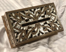 Load image into Gallery viewer, Sahara tissue Box inlaid by mother of pearl
