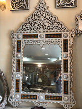 Load image into Gallery viewer, Handcrafted full inlaid mother of pearl Mirror
