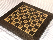 Lade das Bild in den Galerie-Viewer, Handgefertigtes Schach- und Tawla (Brettspiel) Brett
